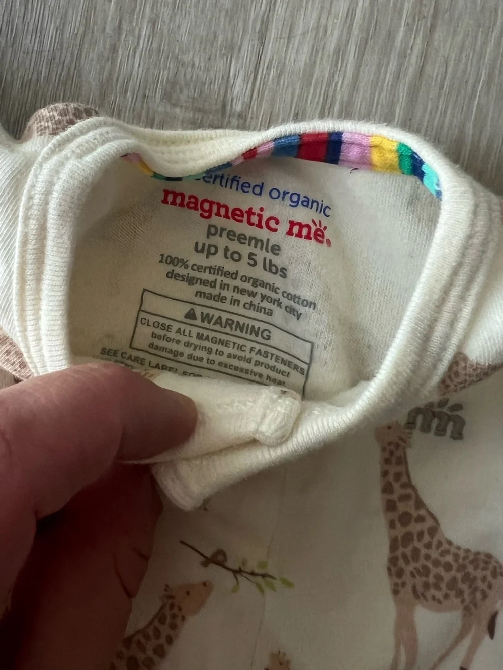 Magnetic Me Magnetic Footie 100% Organic Cotton Preemie
